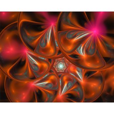 PRINT FRACTAL ART Blooming Bubble Flowers